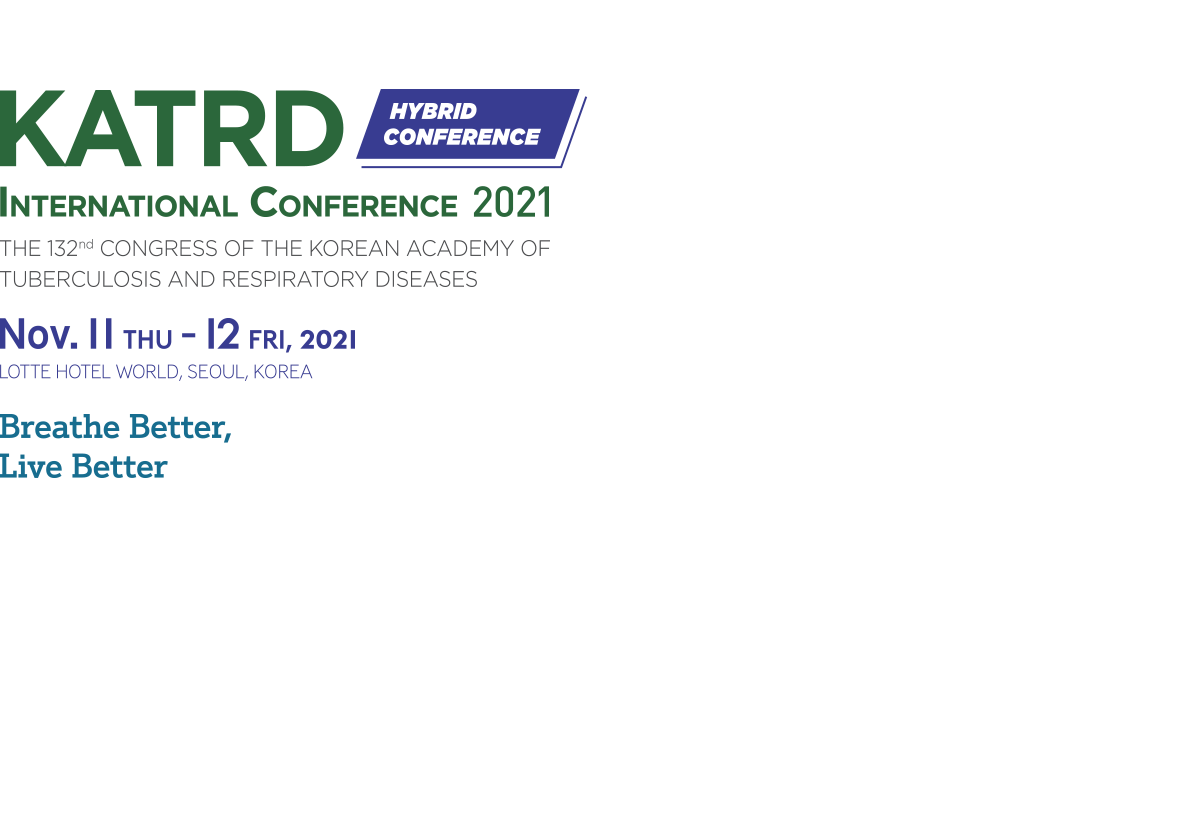 KATRD / Hybrid conference / International conference 2021 / The 132nd congress of the korean academy of tuberculosis and respiratory diseases / Nov. 11 THU - 12 FRI, 2021 / lotte hotel world, seoul, korea